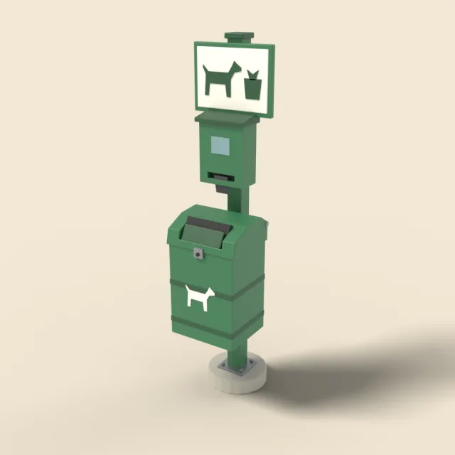 Dog waste station
