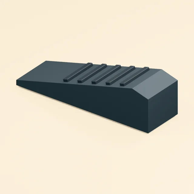 Ribbed wedge doorstop