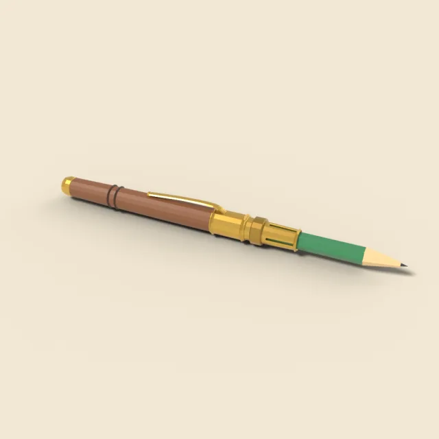 Pencil extender with stub