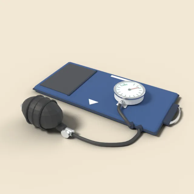 Blood pressure cuff with bulb