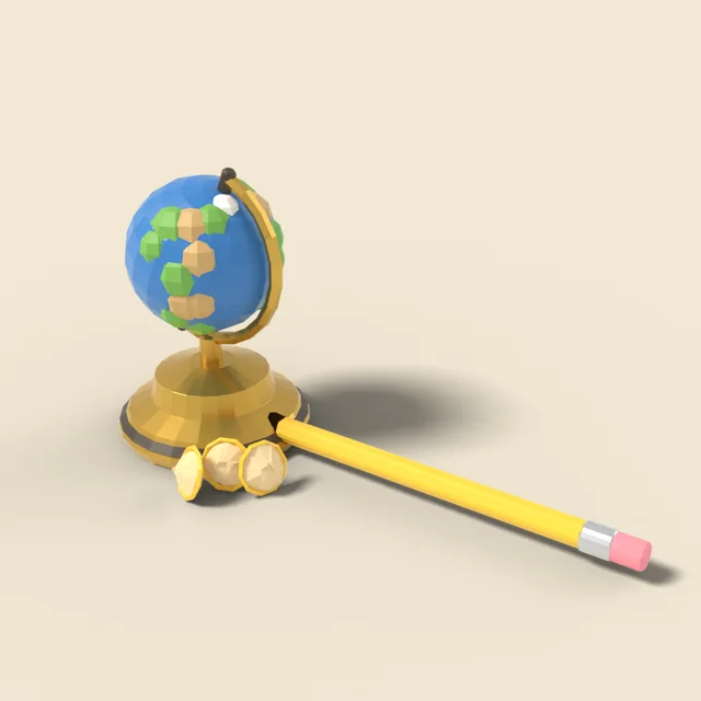 Desk globe pencil sharpener