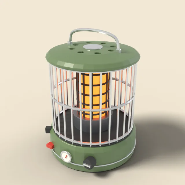 Round kerosene heater