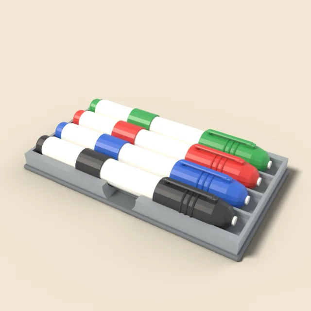 Whiteboard marker set of four