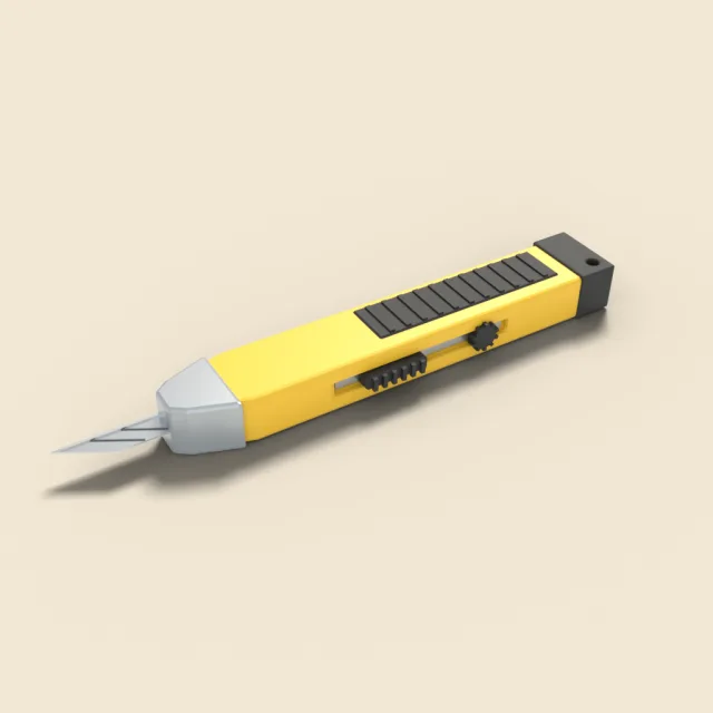 Snap-off utility cutter knife