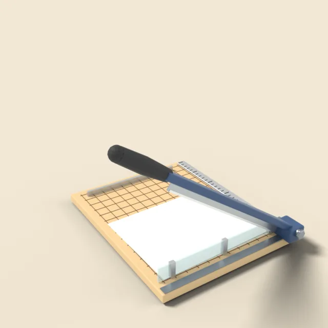 Paper cutter guillotine