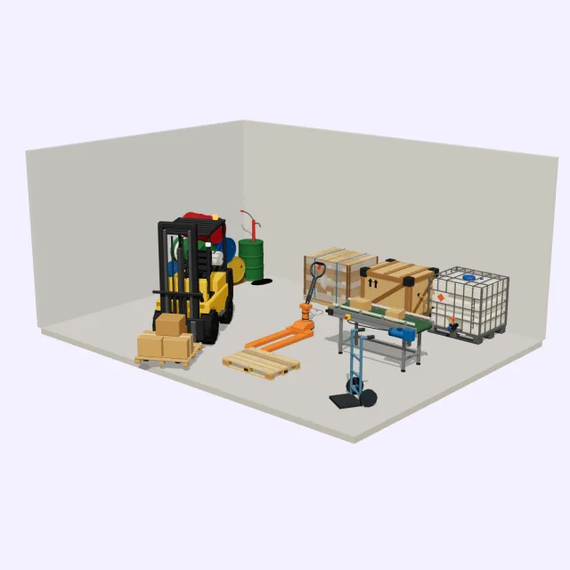 Factory loading bay set