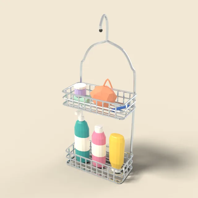 Shower caddy with bottles