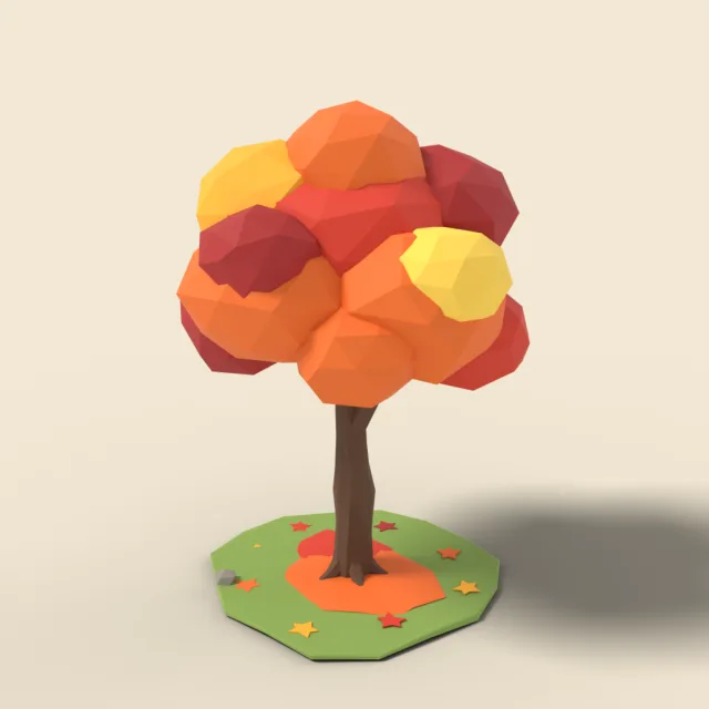 Autumn maple tree
