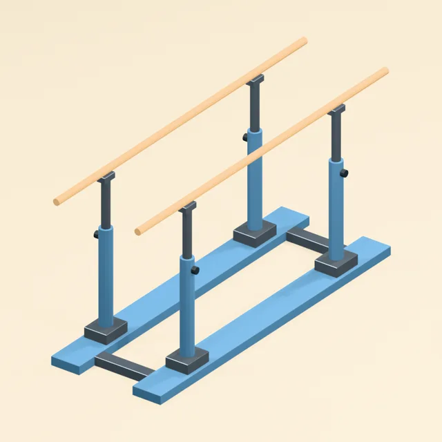 gymnastics_parallel_bars_telescopic_columns_twin_wood_rails