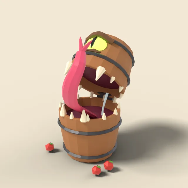 Mimic barrel snapping open