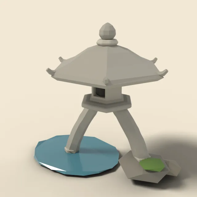 Kenroku-en Kotoji stone lantern
