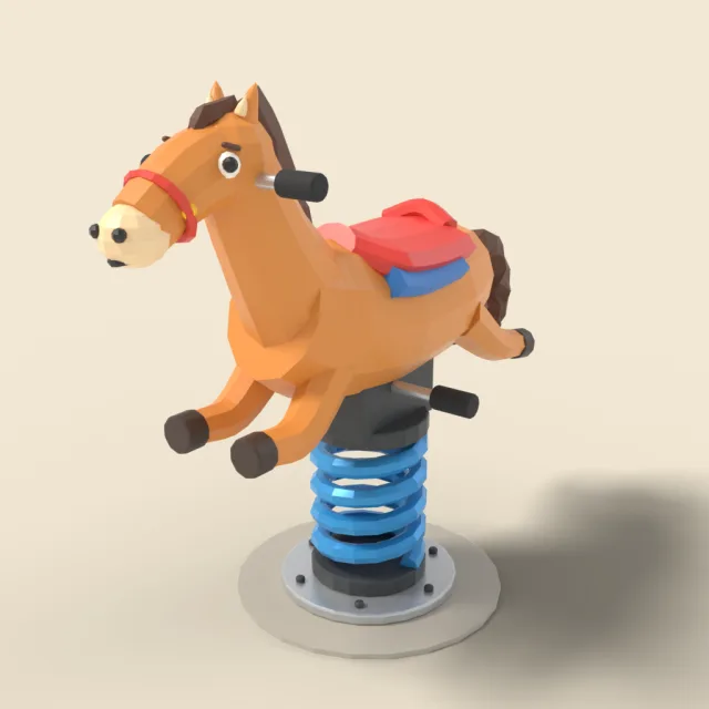 Horse spring rider