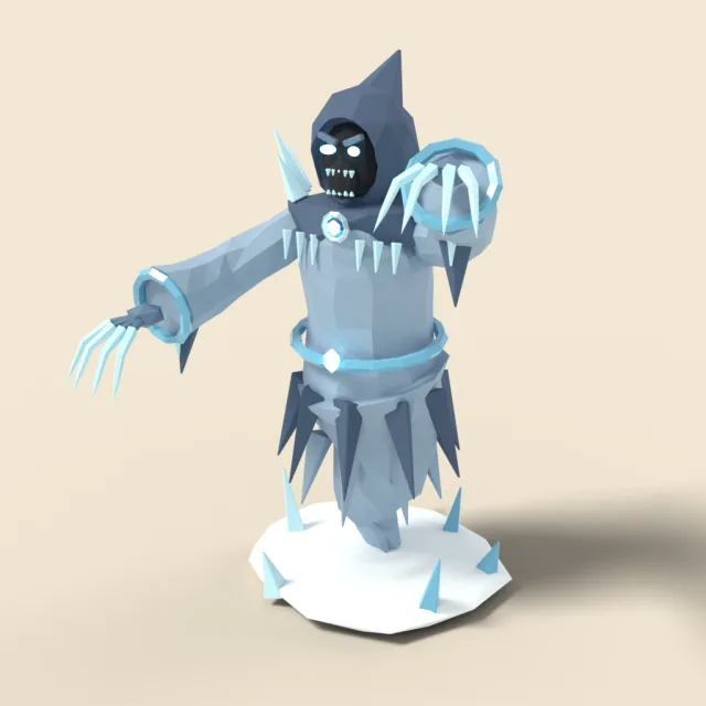 Ice wraith with frozen claws