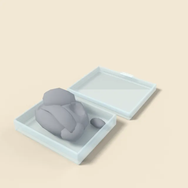 Kneaded art eraser blob