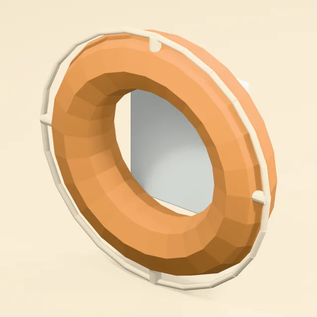 Bulkhead-mounted lifebuoy station